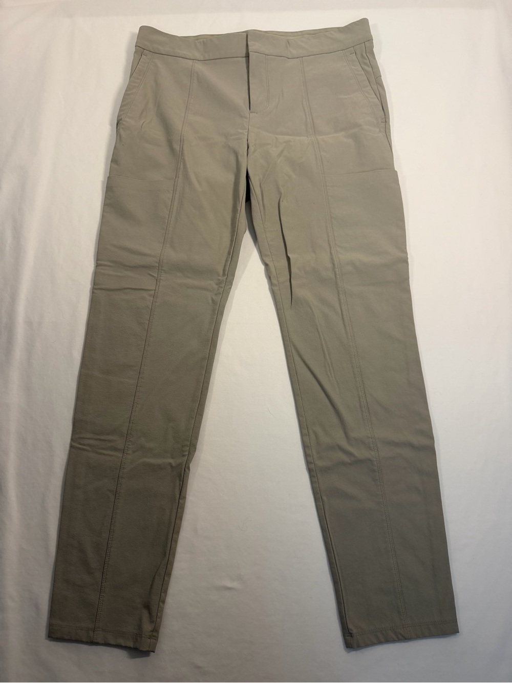 Athleta Women's Winter Stash Skinny Pants in Light Khaki Stretch